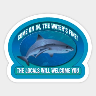 The Water's Fine Sticker